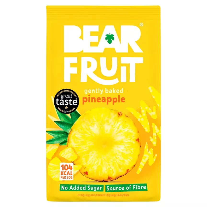 BEAR Fruit Gently Baked Pineapple 100g