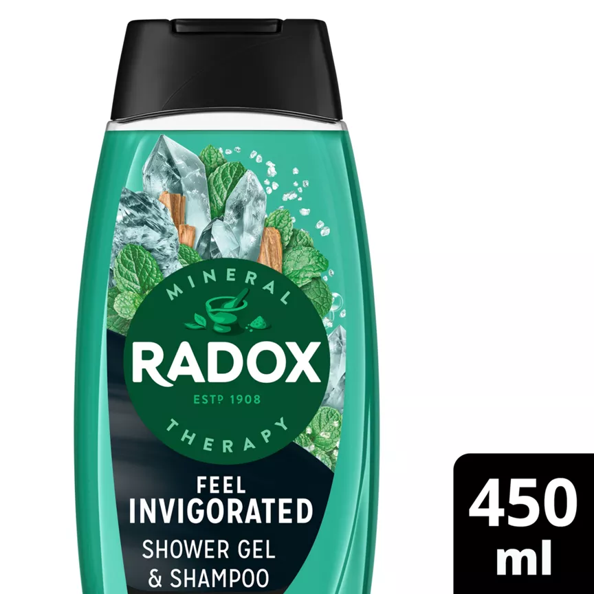 Radox Mineral Therapy 2-in-1 Shower Gel & Shampoo Feel Invigorated 450 ml
