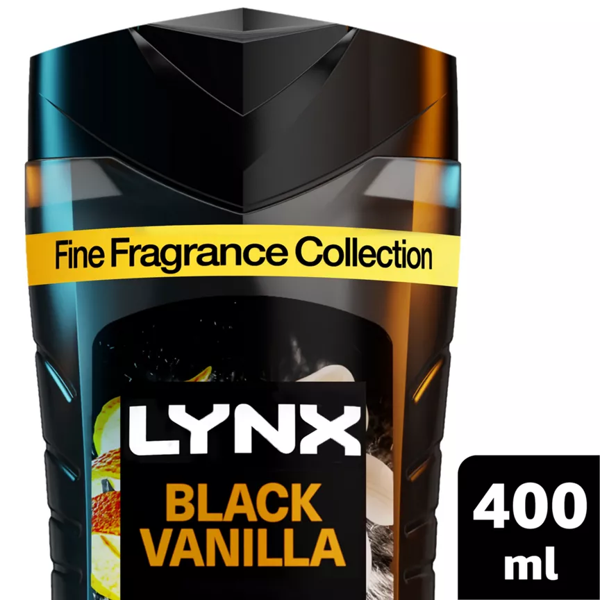 Lynx Fine Fragrance Collection Premium Body Wash Black Vanilla 400 ml