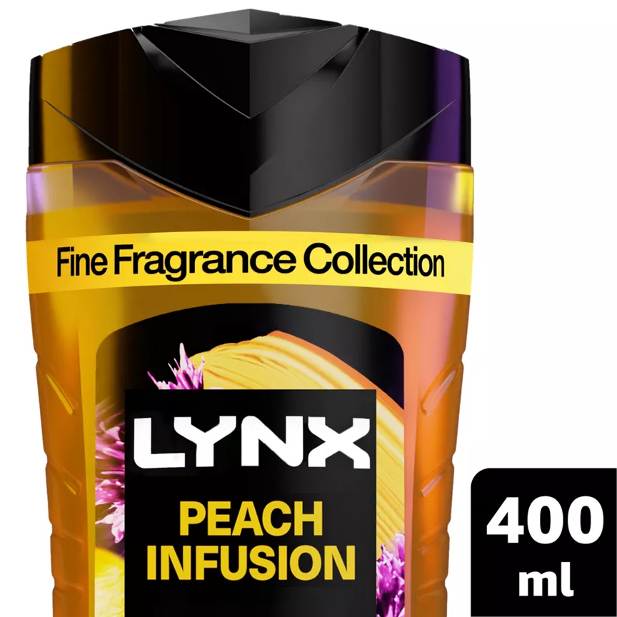 Lynx Fine Fragrance Collection Premium Body Wash Peach Infusion 400 ml