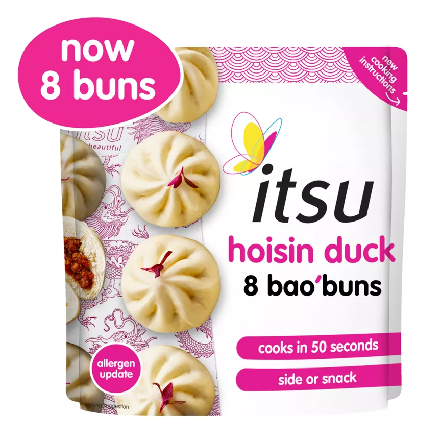 Itsu 8 Hoisin Duck Bao' Buns 256g - Image 1