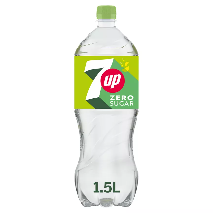 7UP Zero Sugar Free Lemon & Lime Bottle 1.5L