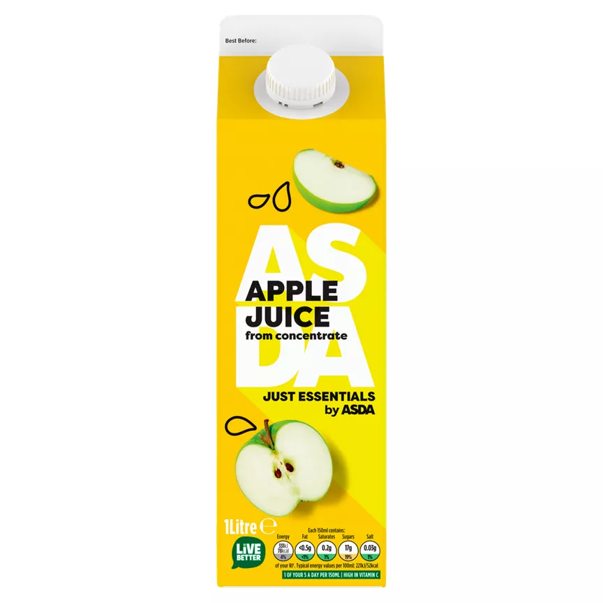 JUST ESSENTIALS by ASDA APPLE JUICE 1 Litre