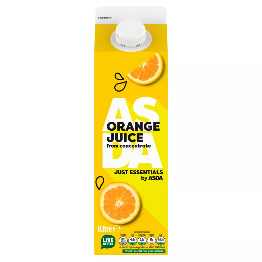 JUST ESSENTIALS by ASDA Orange Juice 1 Litre