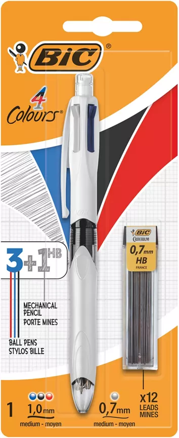Bic 4 Colours Pen and HB Set x1+12