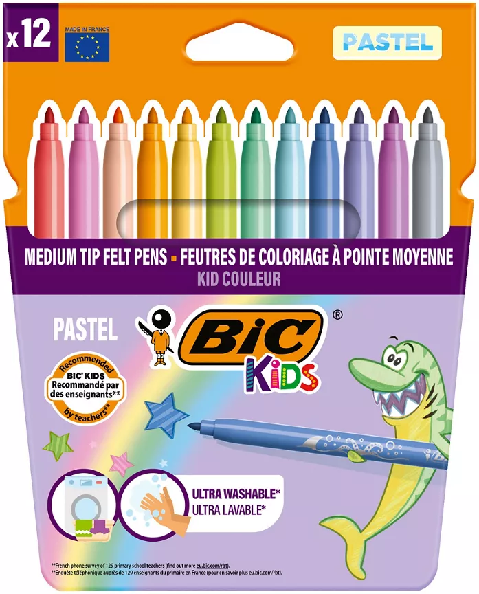 Bic Kids Kids Felt Pens Pastel 12pk
