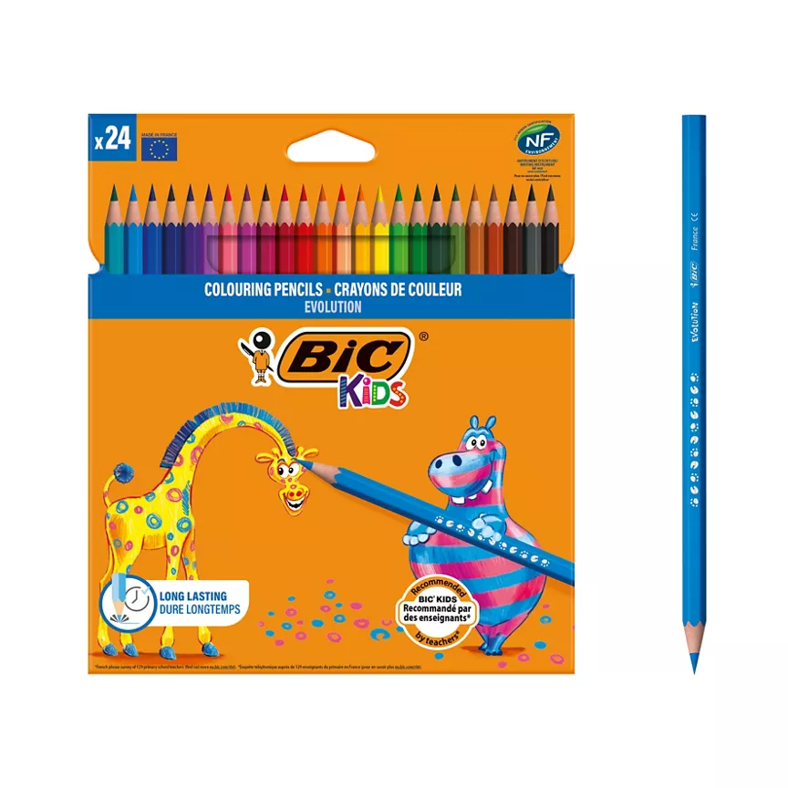 Bic Kids Kids Evolution Colouring Pencil 24pk