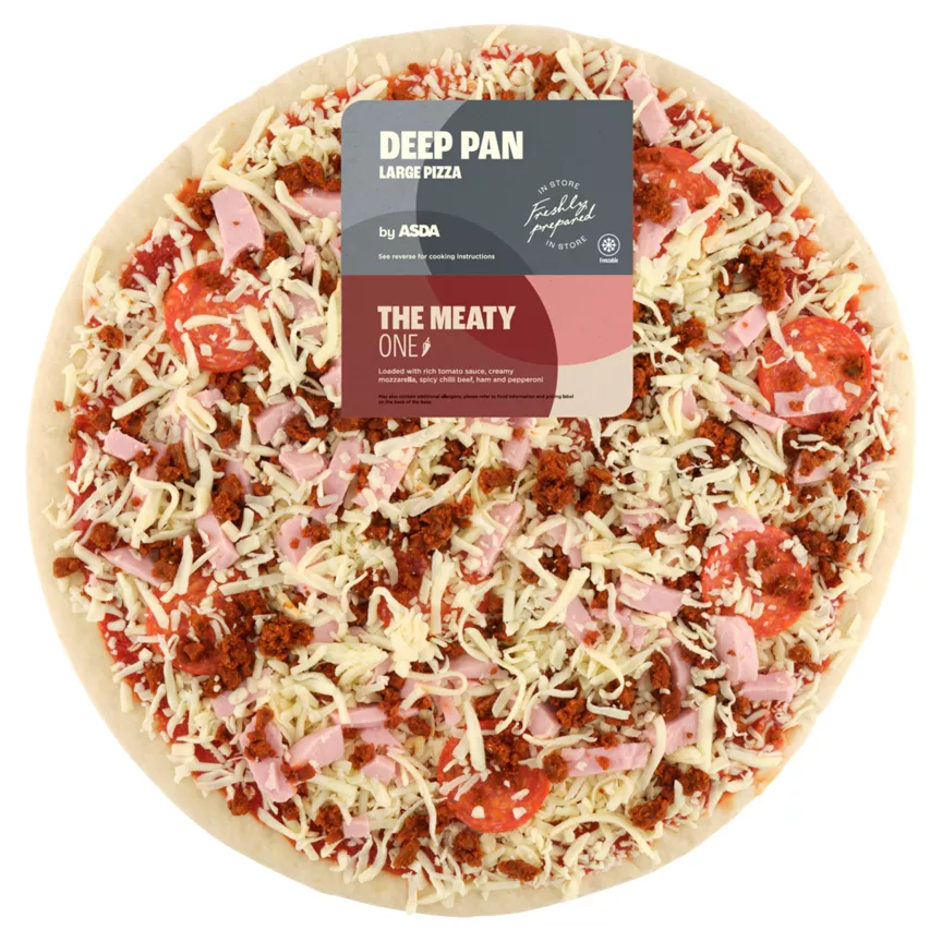 ASDA The Meaty One Large Deep Pan Pizza 903g