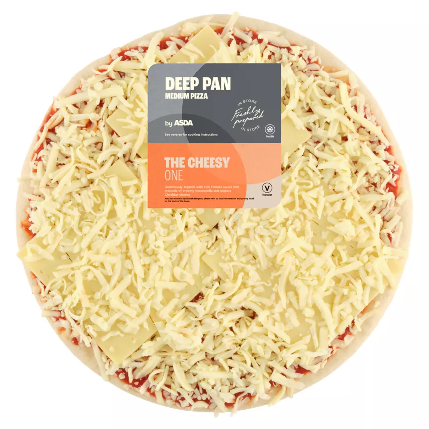 ASDA The Cheesy One Medium Deep Pan Pizza 380g