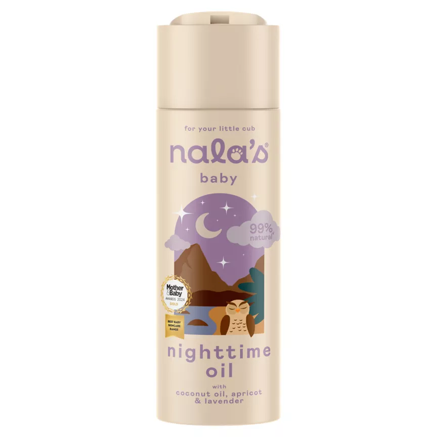 Nala's Baby Nighttime Oil with Coconut Oil, Apricot & Lavender 200ml - Image 1