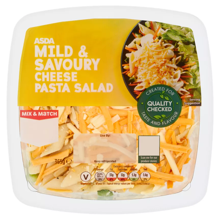 ASDA Mild & Savoury Cheese Pasta Salad 365g