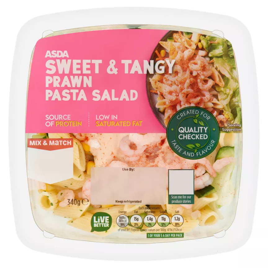 ASDA Sweet & Tangy Prawn Pasta Salad 340g
