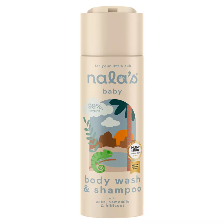 Nala's Baby Body Wash & Shampoo with Oats, Camomile & Hibiscus 200ml