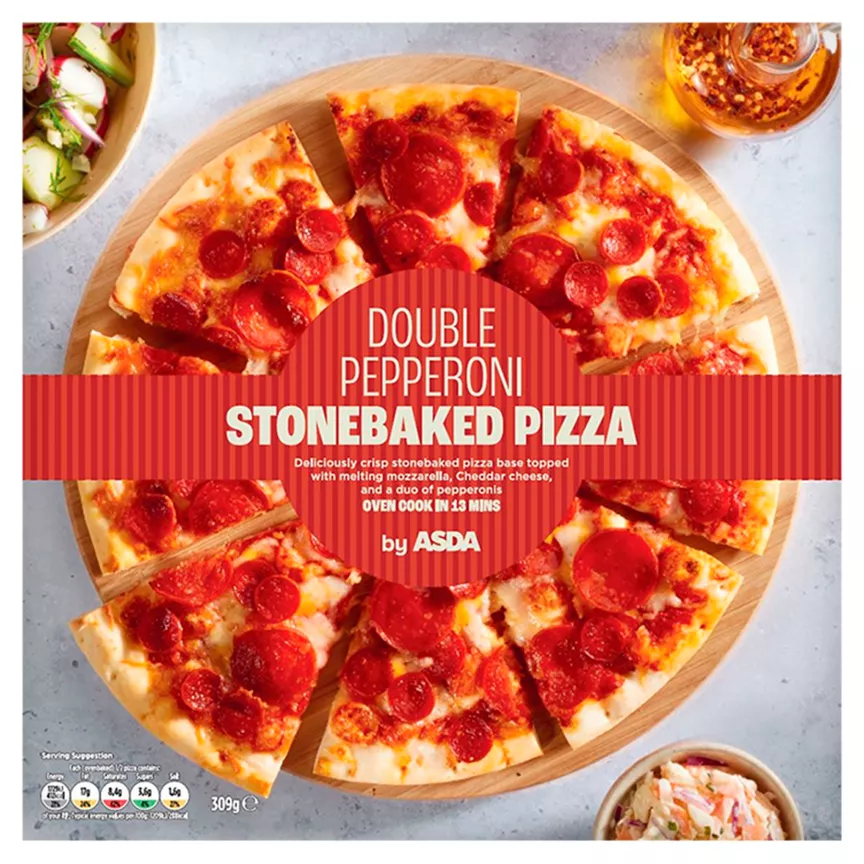 ASDA Stonebaked Double Pepperoni Pizza