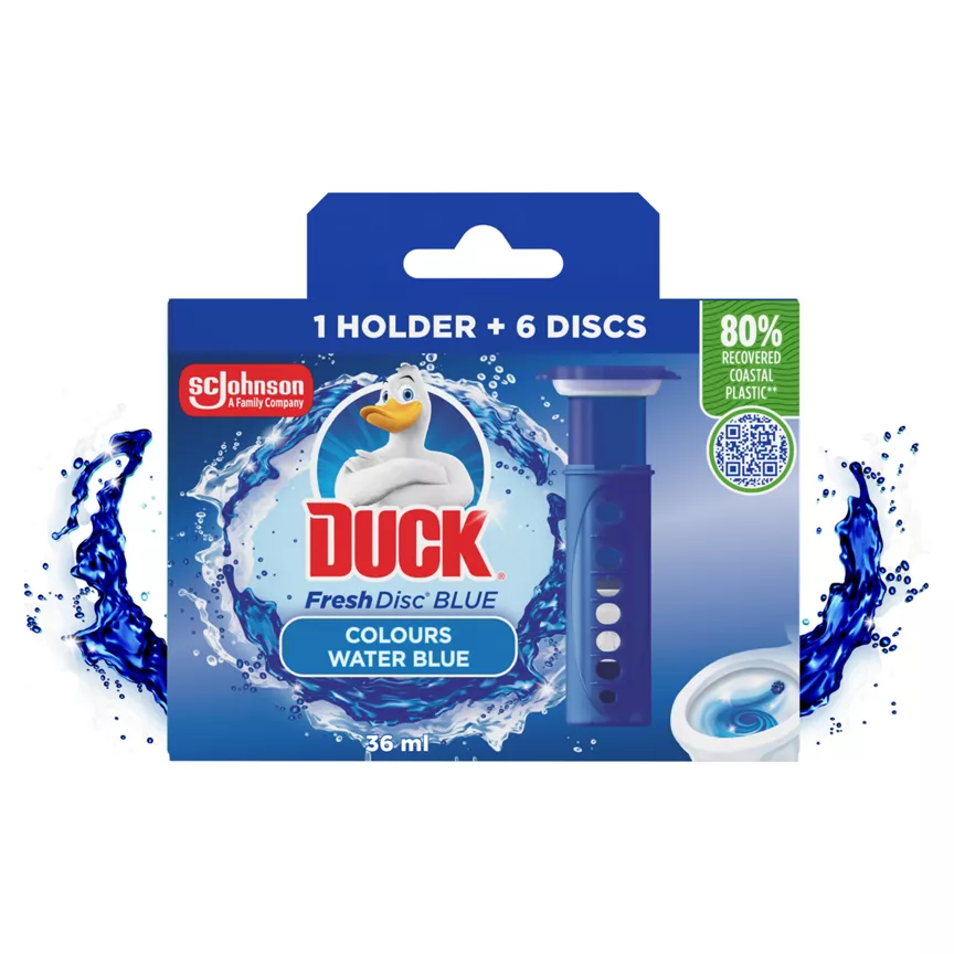 Duck Toilet Fresh Disc Holder  Refill Blueing 36ml
