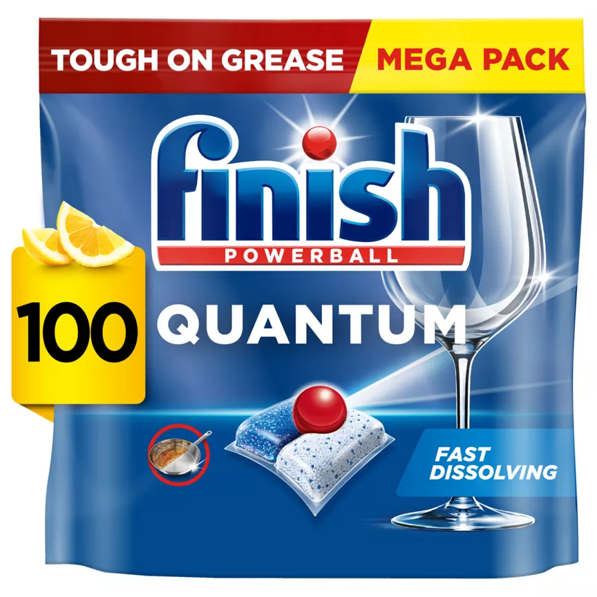 Finish Quantum All in One Dishwasher Tablets Lemon - 100 Tabs