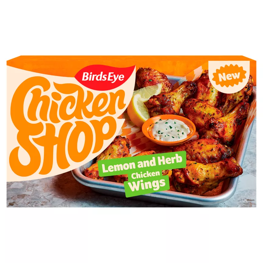 Birds Eye Chicken Shop Lemon and Herb Chicken Wings 375g