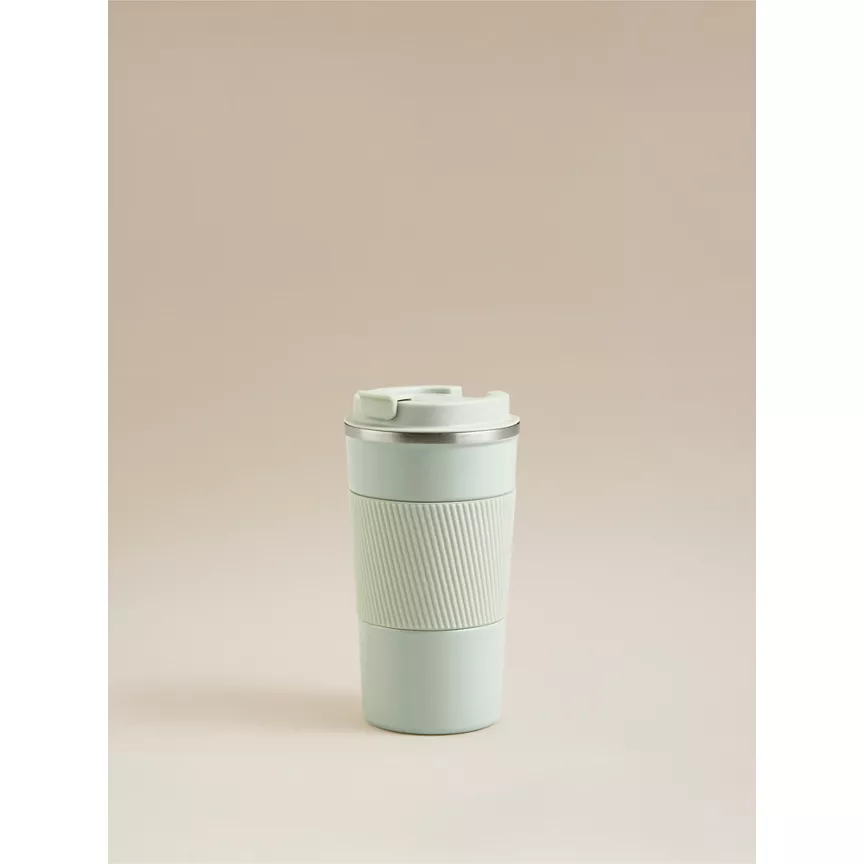 George Home Sage Green Metal Travel Mug 400ml