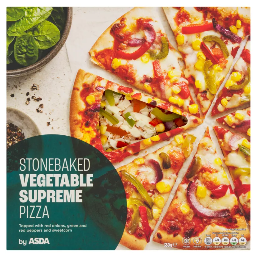 ASDA Stonebaked Vegetable Supreme Pizza 350g