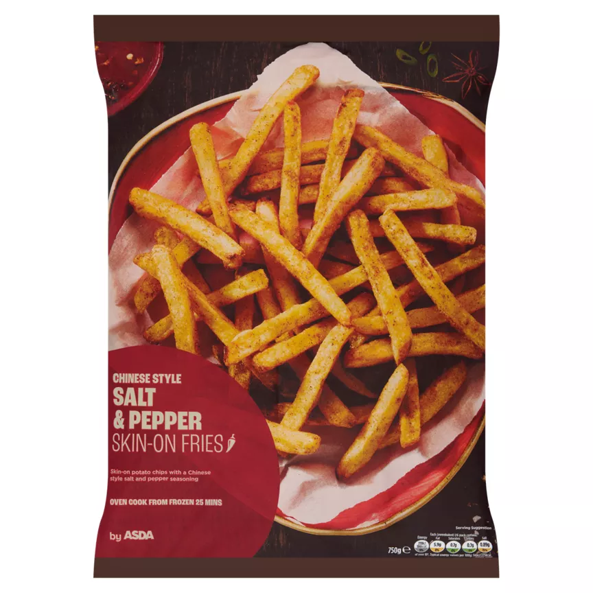 ASDA Chinese Style Salt & Pepper Skin-On Fries 750g