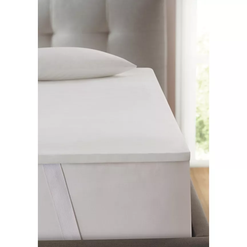 George Home Memory Foam Soft-Touch Topper with Zip Cover - Double