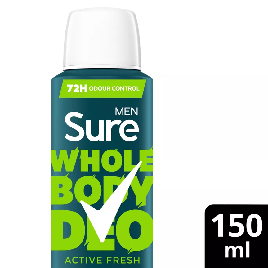 Sure Men Whole Body Deodorant Active Fresh 150 ml