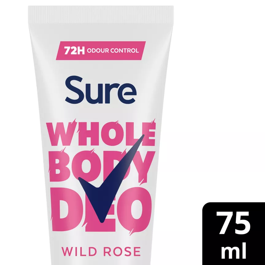 Sure Whole Body Deodorant Wild Rose 75 ml