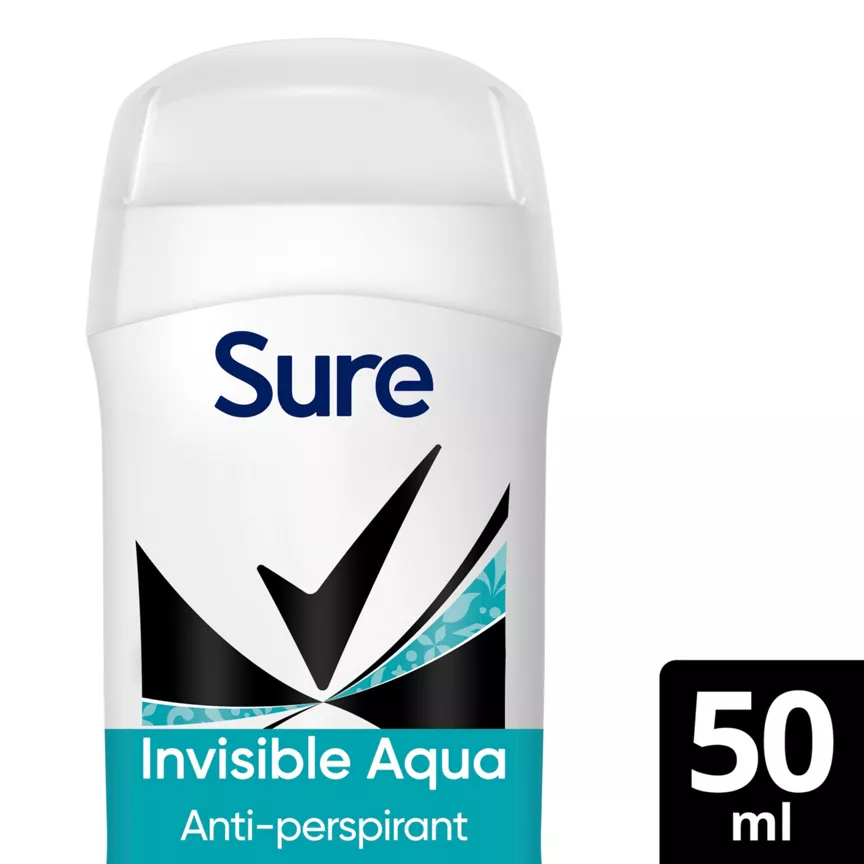 Sure Anti-Perspirant Cream Invisible Aqua 50 ml