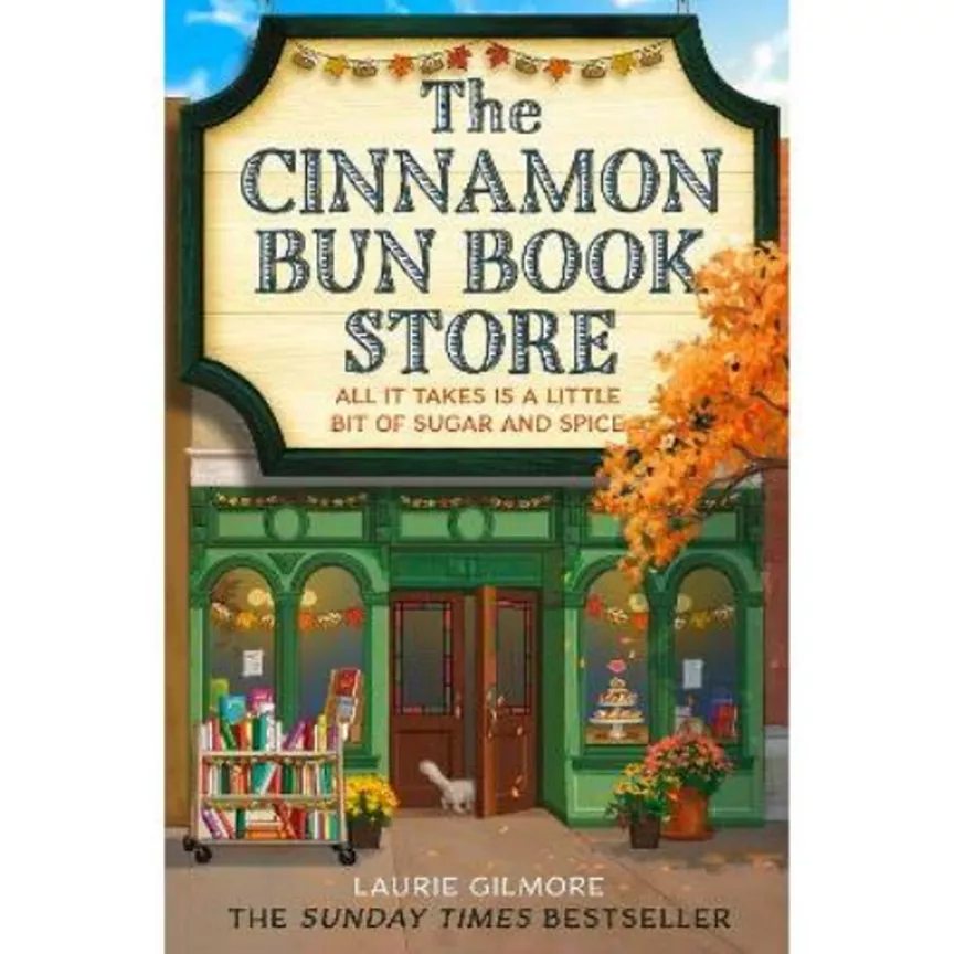 Paperback Cinnamon Bun Book Store by Laurie Gilmore