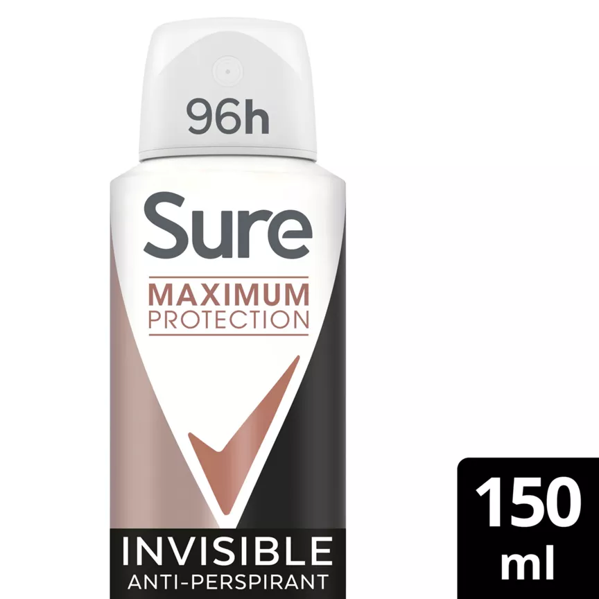 Sure Maximum Protection Anti-Perspirant Aerosol Invisible 150 ml