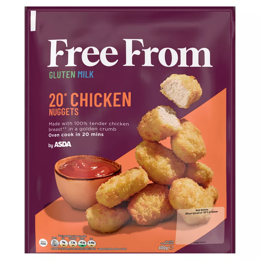 Free From by Asda 20 Chicken Nuggets 400g