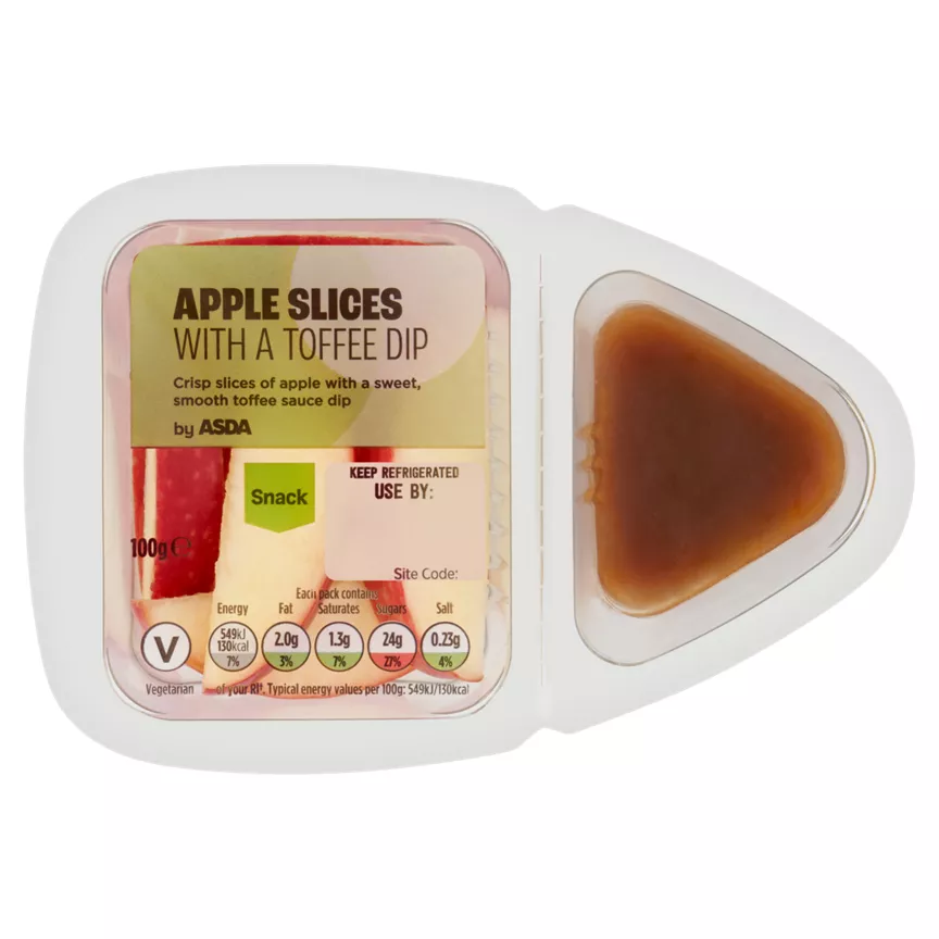 ASDA Apple Slices with a Toffee Dip 100g