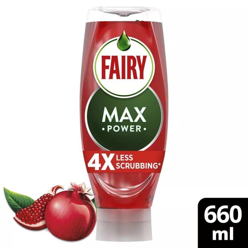 Fairy Max Power Washing Up Liquid Pomegranate 660ML