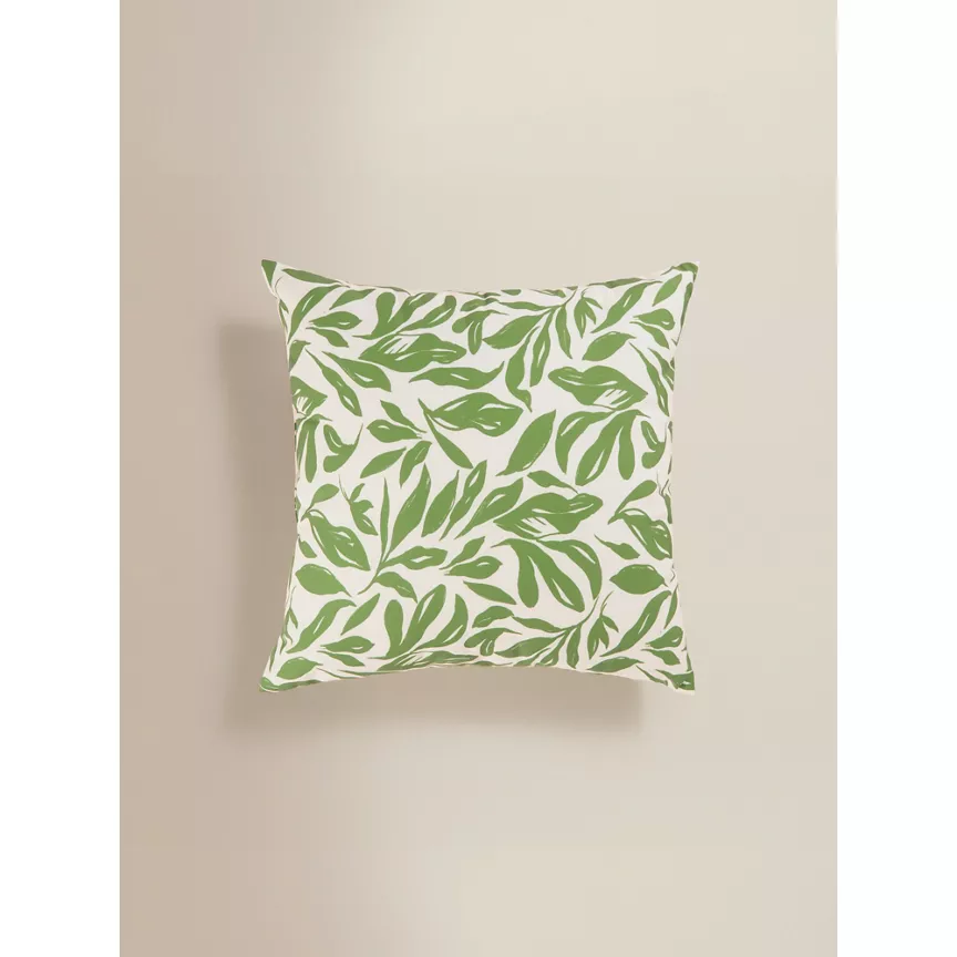George Home Green Outdoor Leaves Cushion