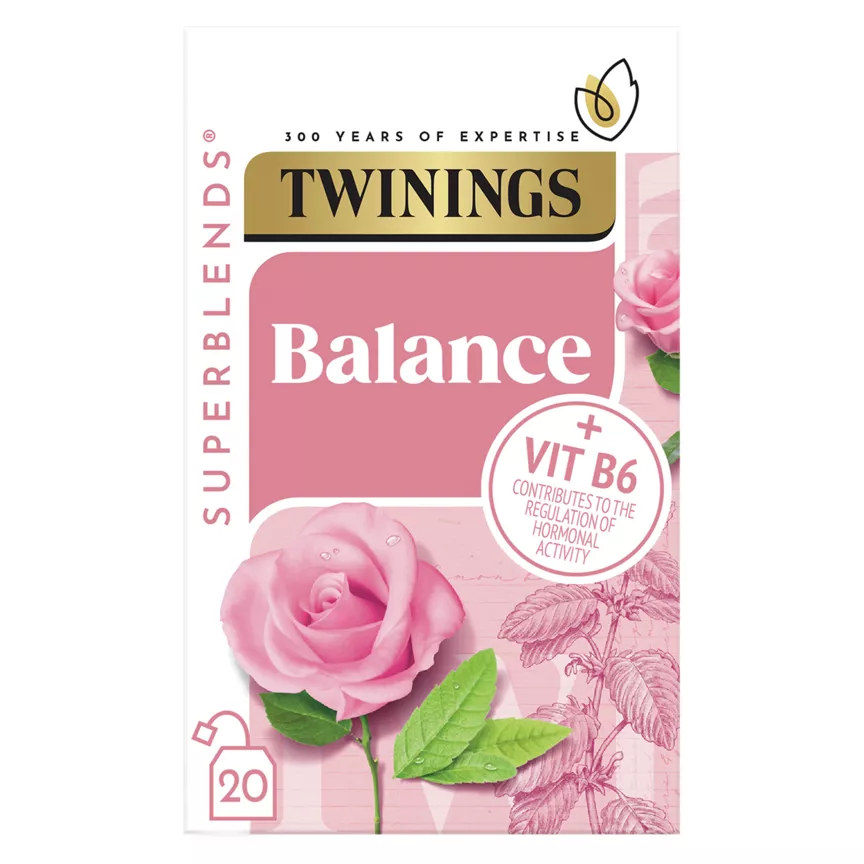 Twinings Superblends Balance Rose, Lemon Verbena & Lemon Balm 20 Tea Bags 32g