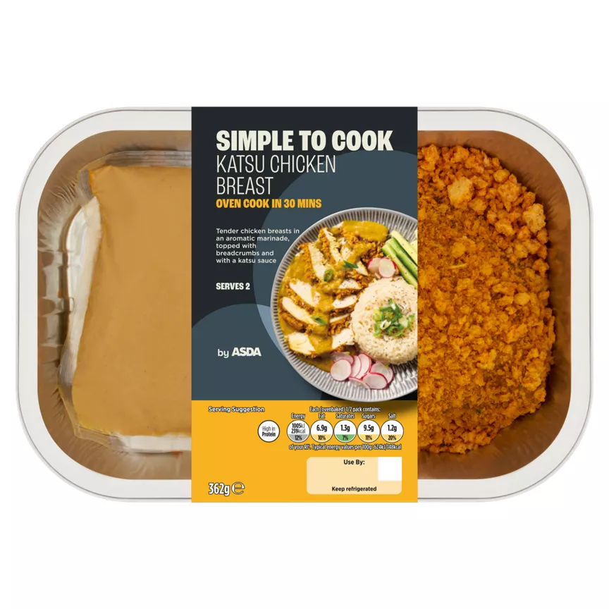 ASDA Simple to Cook Katsu Chicken Breast 362g