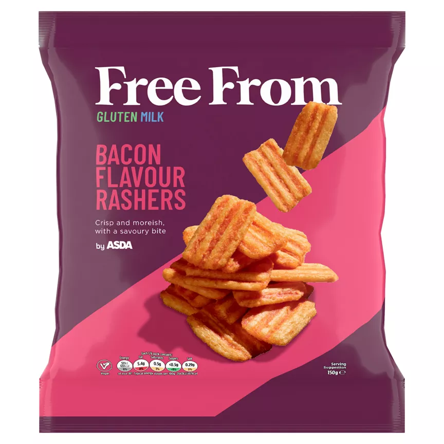 ASDA Free From Bacon Flavour Rashers 150g