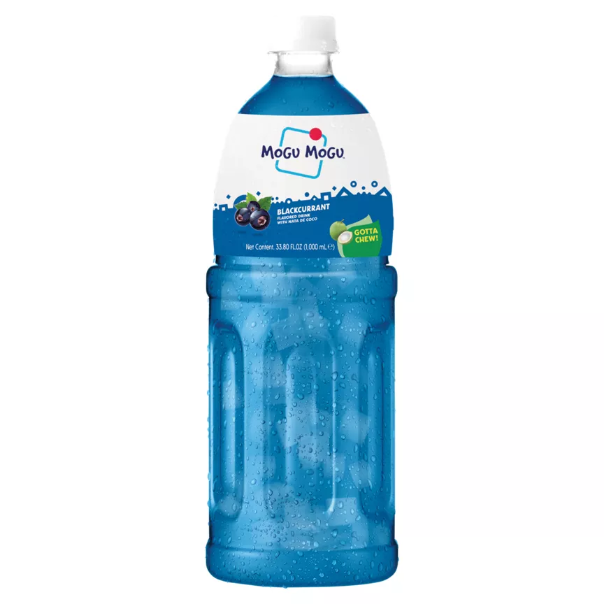 Mogu Mogu Blackcurrant Flavored Drink with Nata De Coco 1,000ml