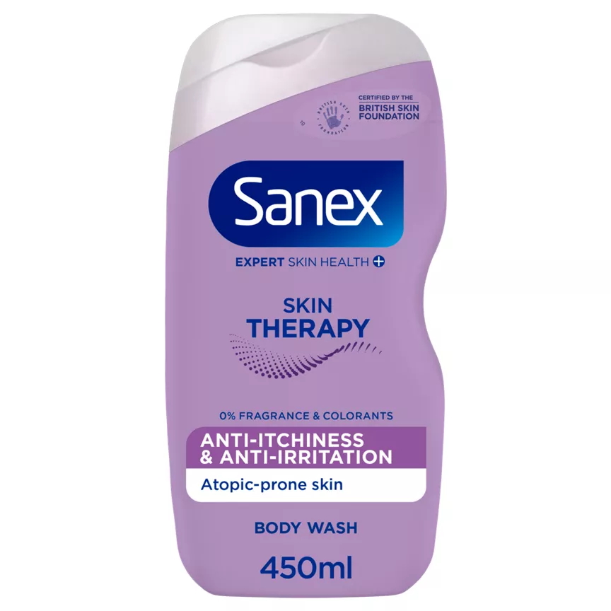 Sanex Skin Therapy Anti-Itchiness & Anti-Irritation Shower Gel Body Wash 450ml