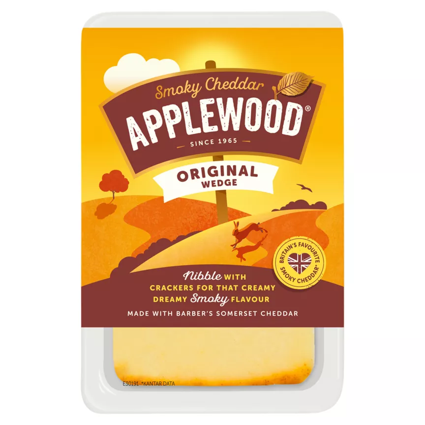 Applewood Original Wedge Smoky Cheddar 185g - Image 1
