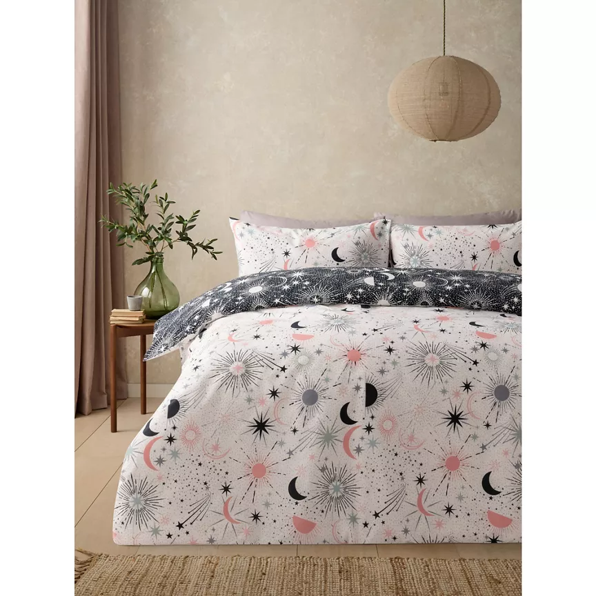 George Home Pretty Celestial Reversible Duvet Set - Single