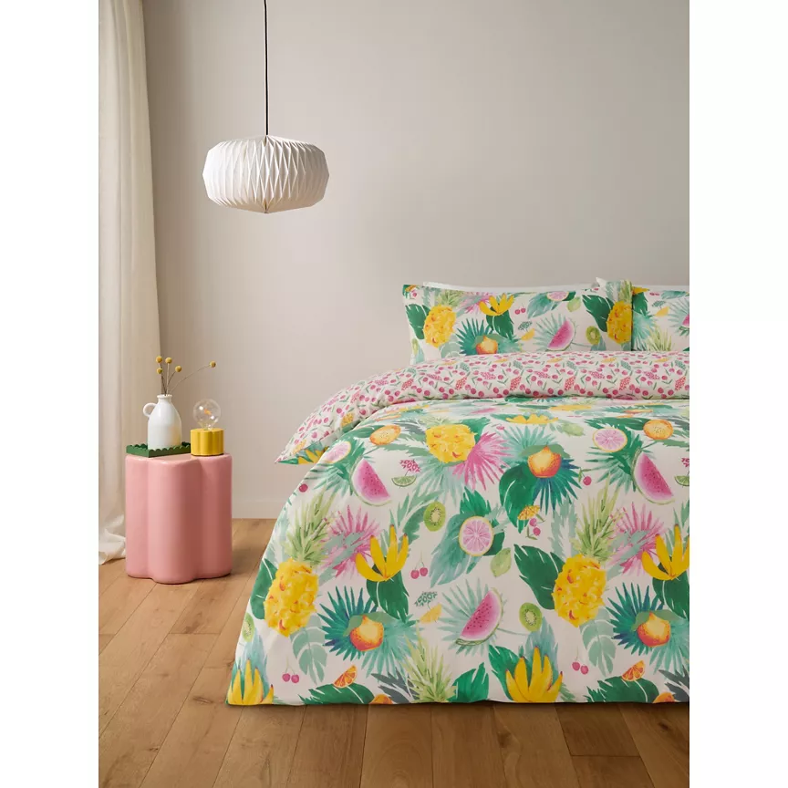 George Home Tropical Fruit Easycare Duvet Set - Double