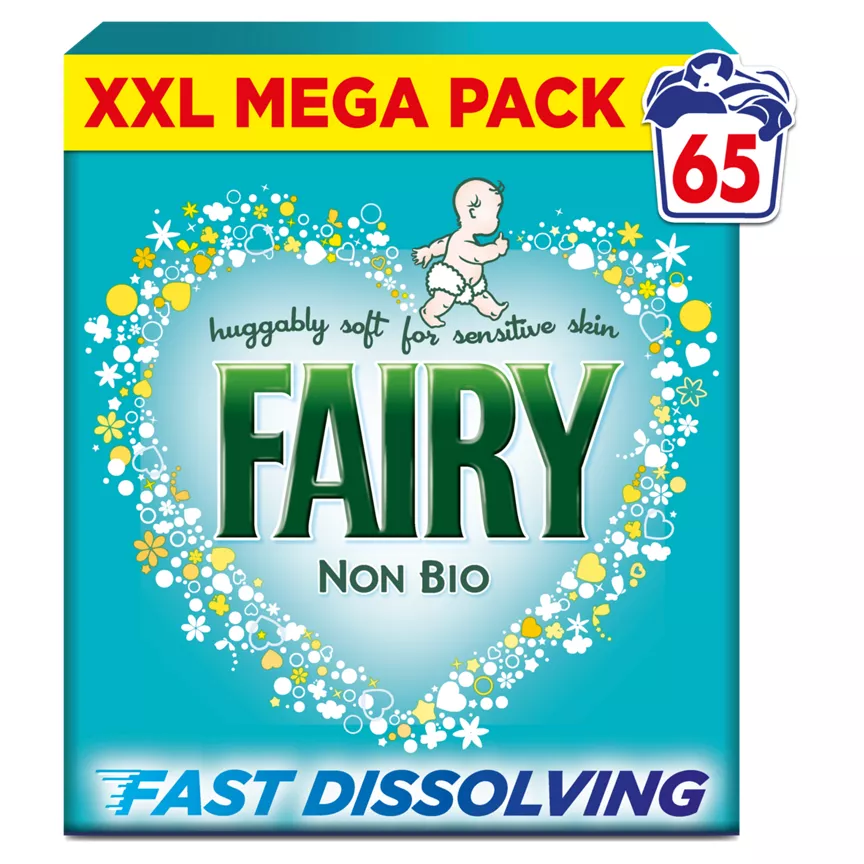 Fairy Non Bio Washing Powder 3.575kg, 65 Washes