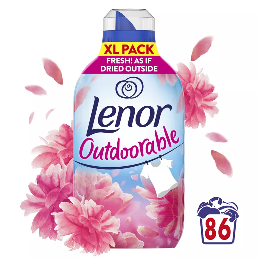 Lenor Outdoorable Fabric Conditioner 86 Washes, Floral Fresh