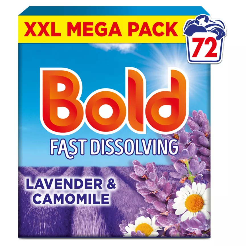 Bold Lavender & Camomile Powder Laundry Detergent 72 Washes 3.6kg