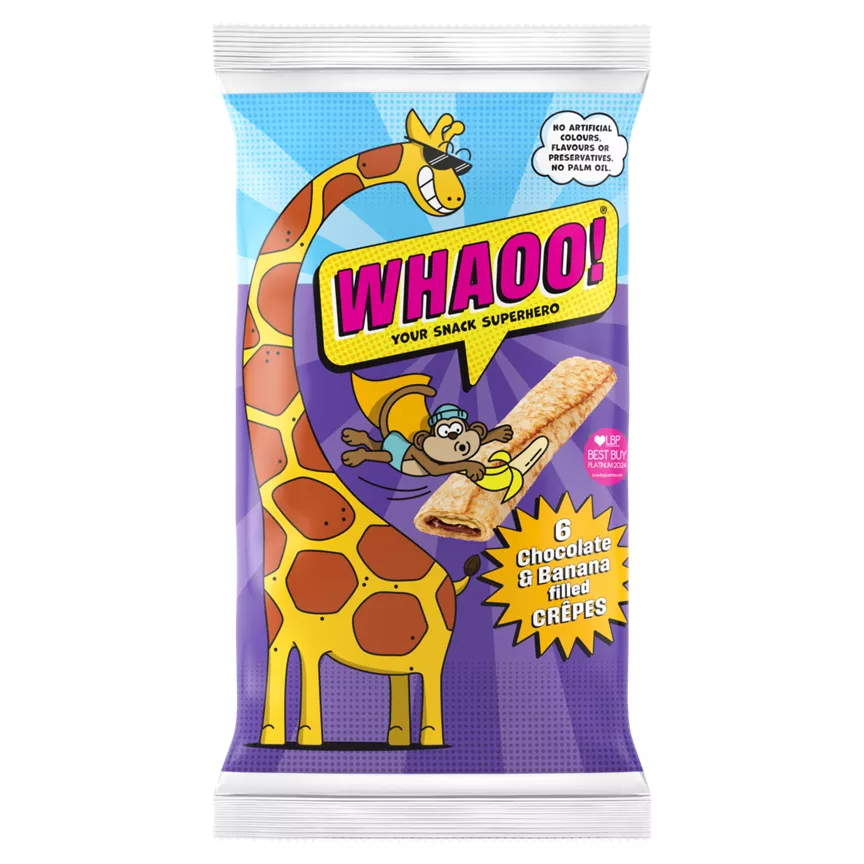 Whaoo! 6 Chocolate & Banana Filled Crêpes 192g
