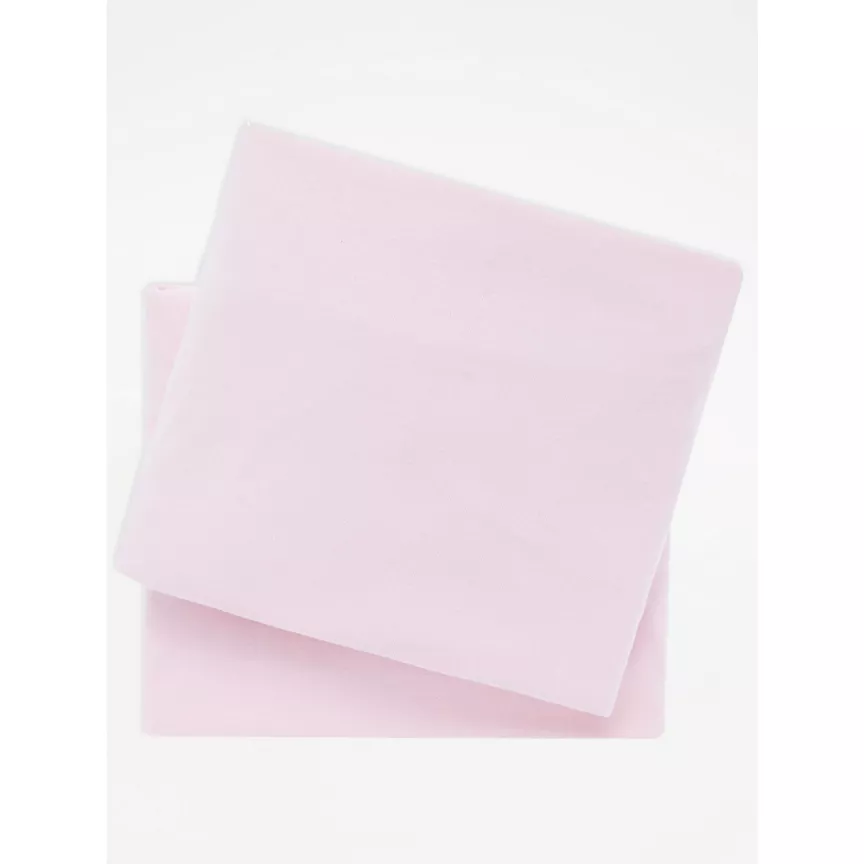 George Home Pink Jersey Cot Sheets 2 Pack