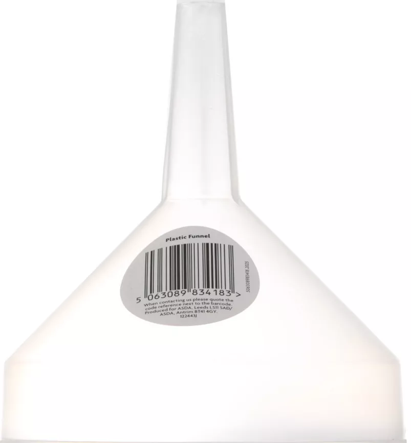 ASDA Food-Grade Plastic funnels 12-cm Diameter