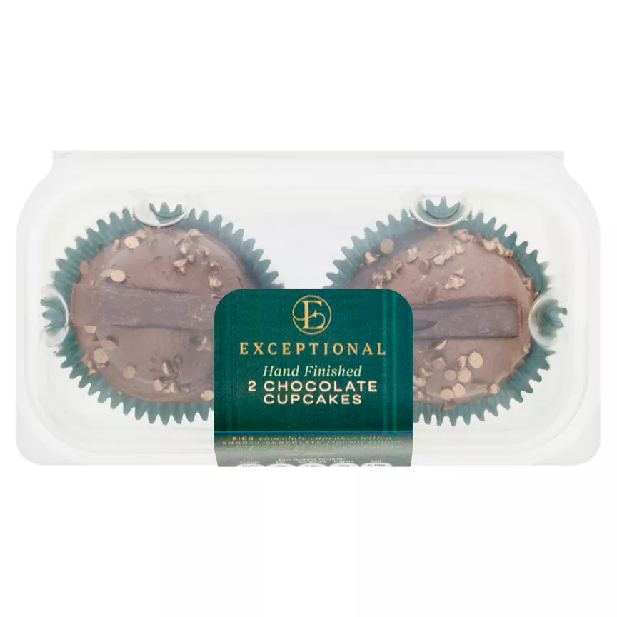 Exceptional by ASDA 2 Chocolate Cupcakes