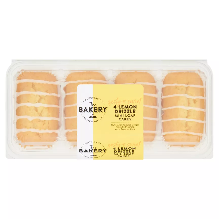 The BAKERY at ASDA Lemon Drizzle Mini Loaf Cakes